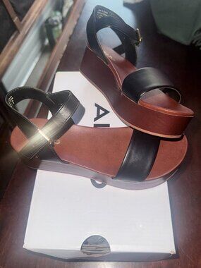 Black Ankle Strap Sandals